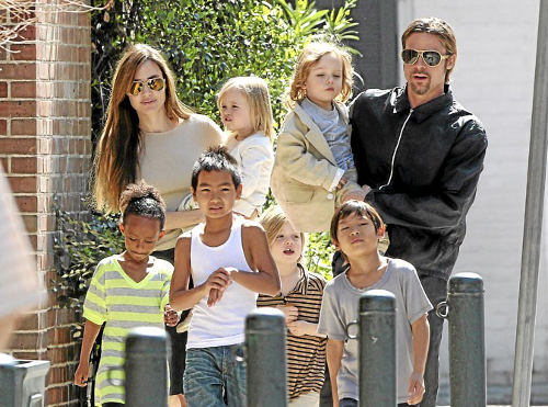 famille Angelina Joile Brad Pitt